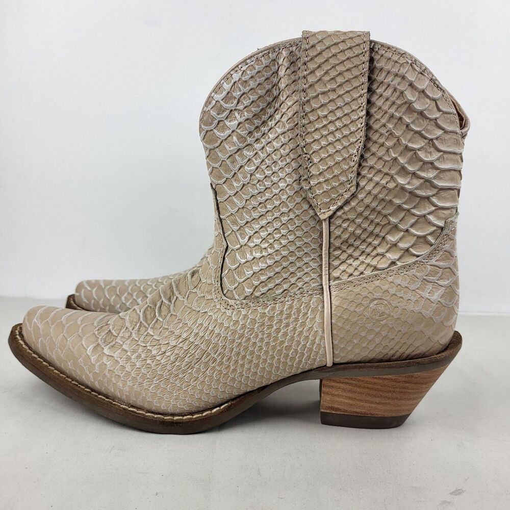 Dingo Sorta Sweet Snake Print Snip Toe Pull On Cowboy Boot 6 M - Picture 2 of 12